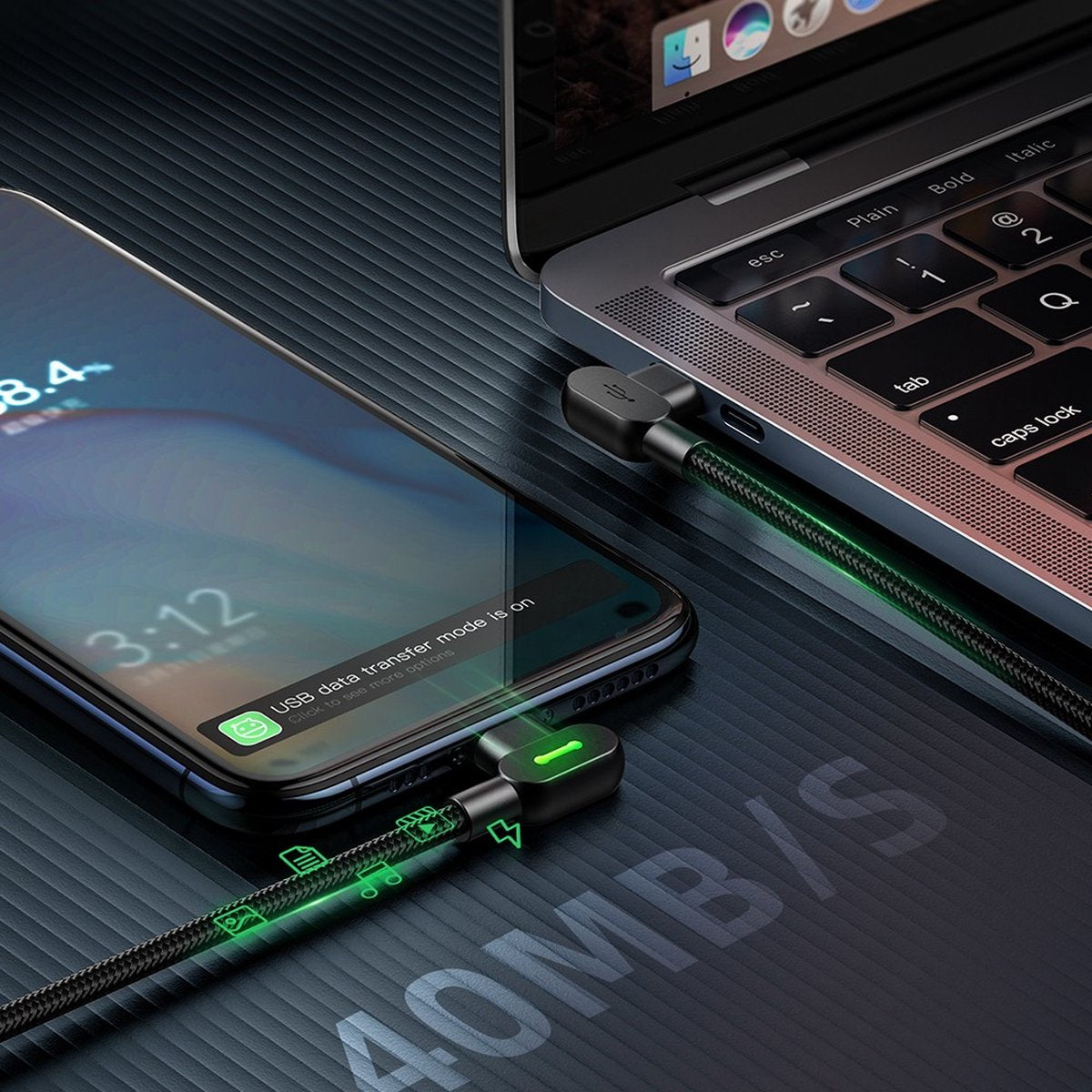 USB-C to USB-C 90 degrees