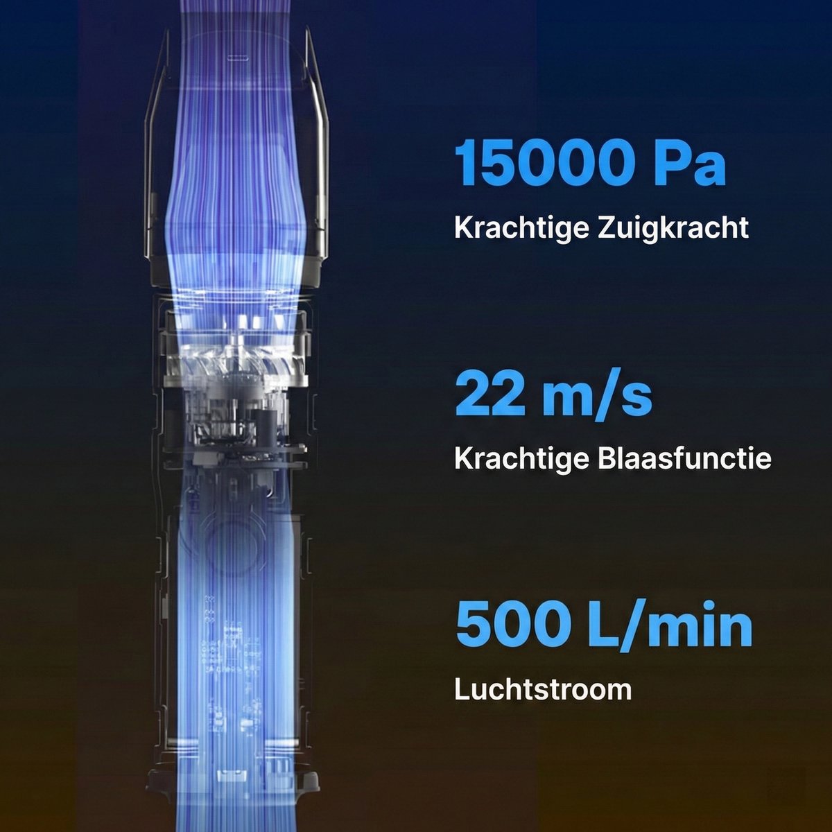 Pro Handheld vacuum cleaner with compressor