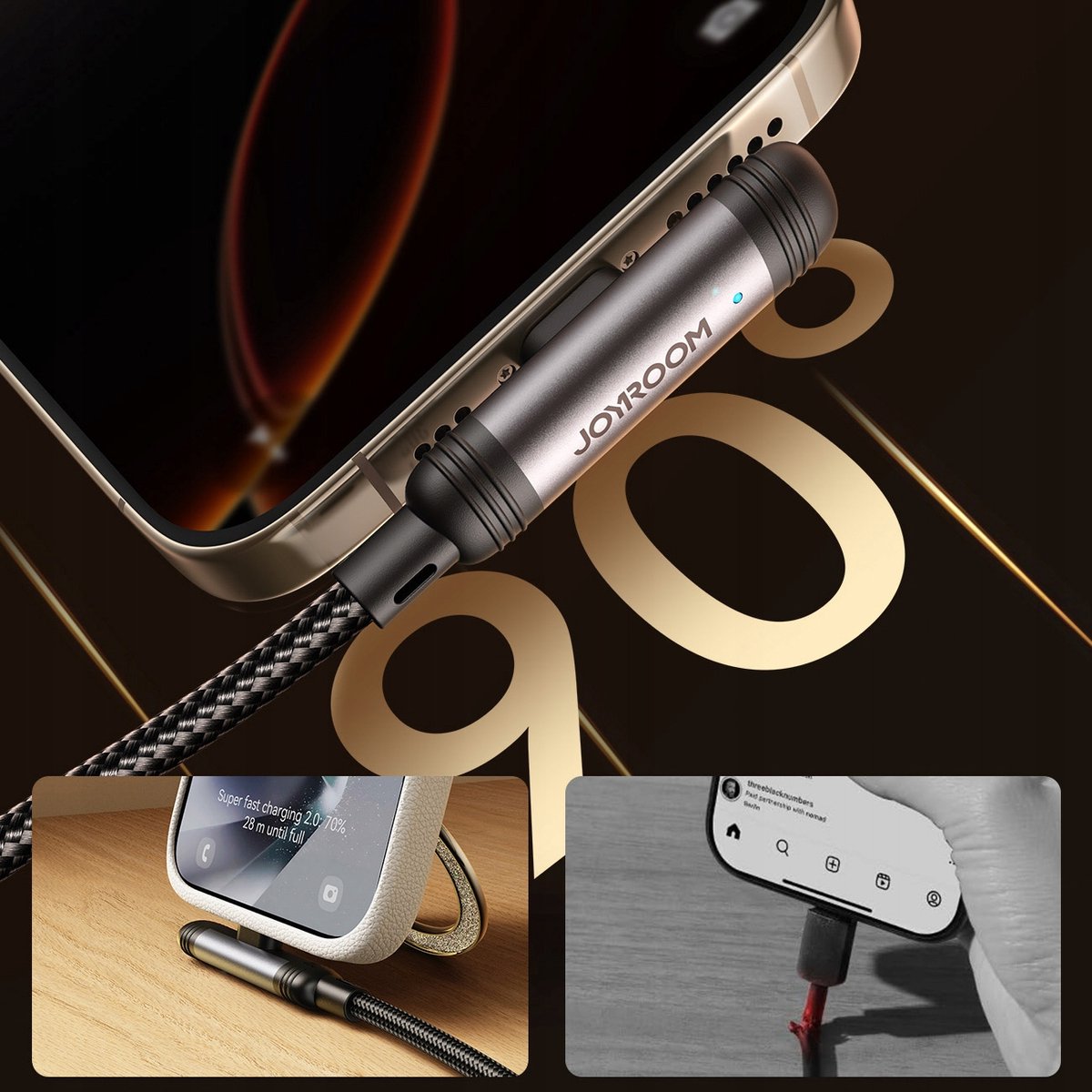 Cable Flat to 90 degrees