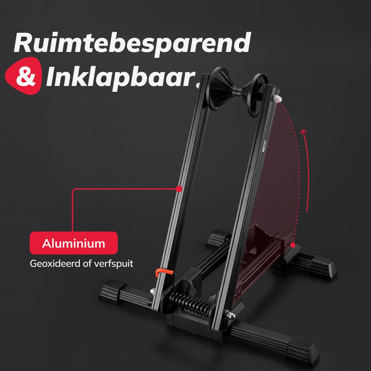 Wieport Bike Stand up to 27.5 inch - Foldable for Road Bike and MTB
