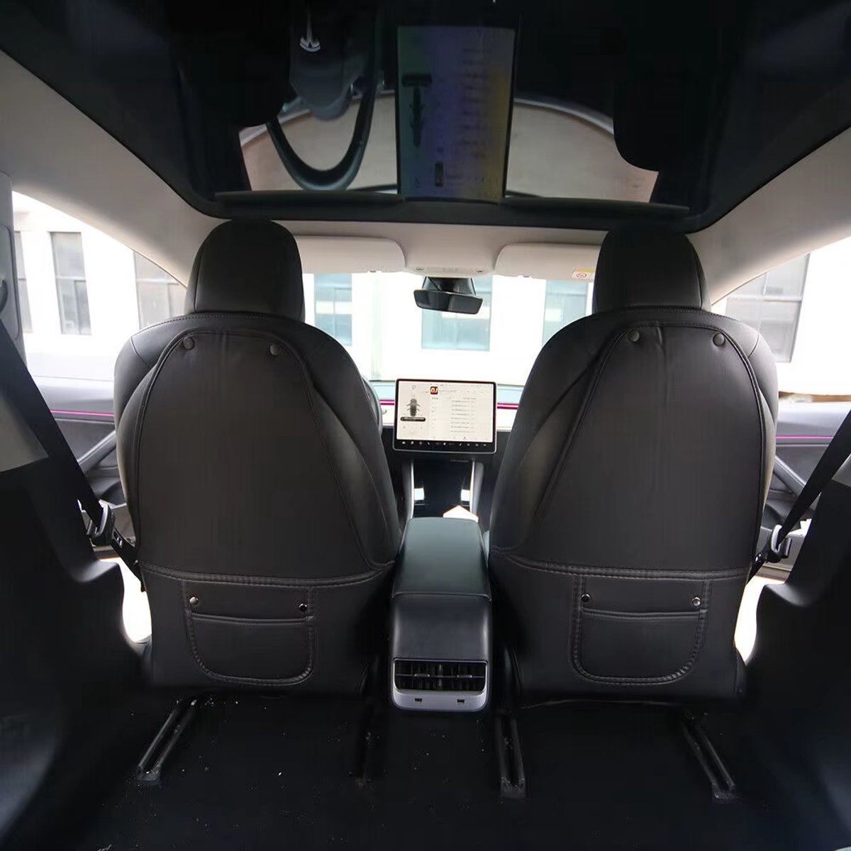 Wieport Seat Covers 2-set for Tesla Model 3 and Y - Anti-Scratch Interior Protection