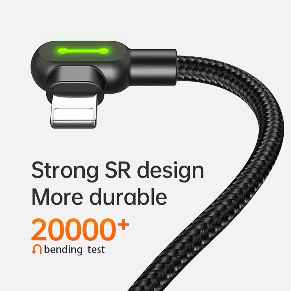 USB A to Lightning Cable - 90 degrees