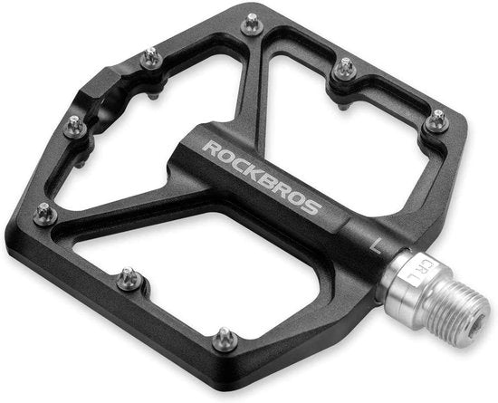 ROCKBROS Fietspedalen 9/16" - Aluminium Antislip, Ultralicht - Zwart