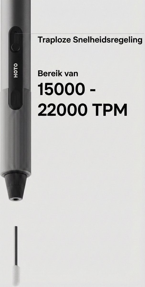 HOTO SnapBloq - Mini Roterende Tool - Graveerpen - 22.000 RPM - 38 Accessoires - Draadloos