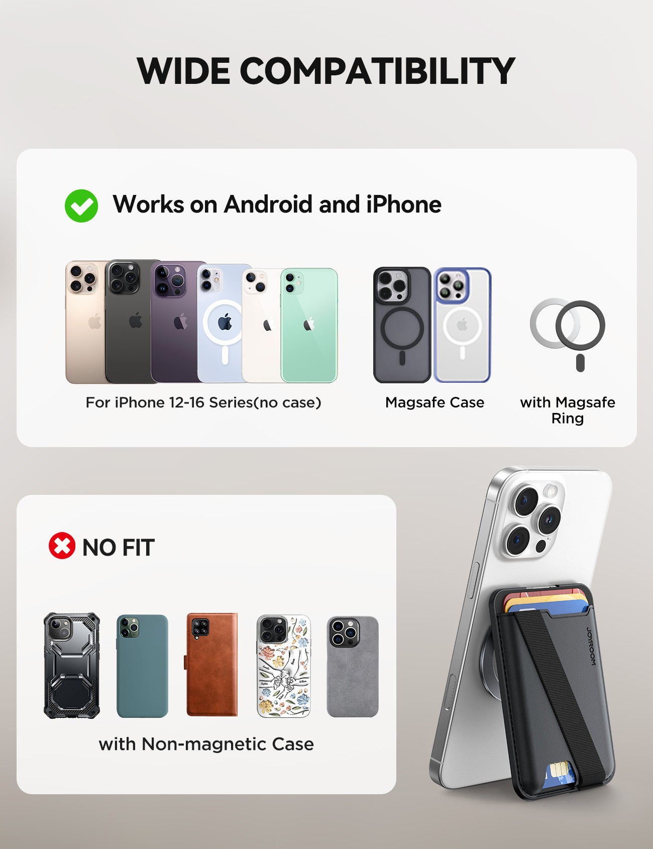 Card Holder Wallet MagSafe for iPhone