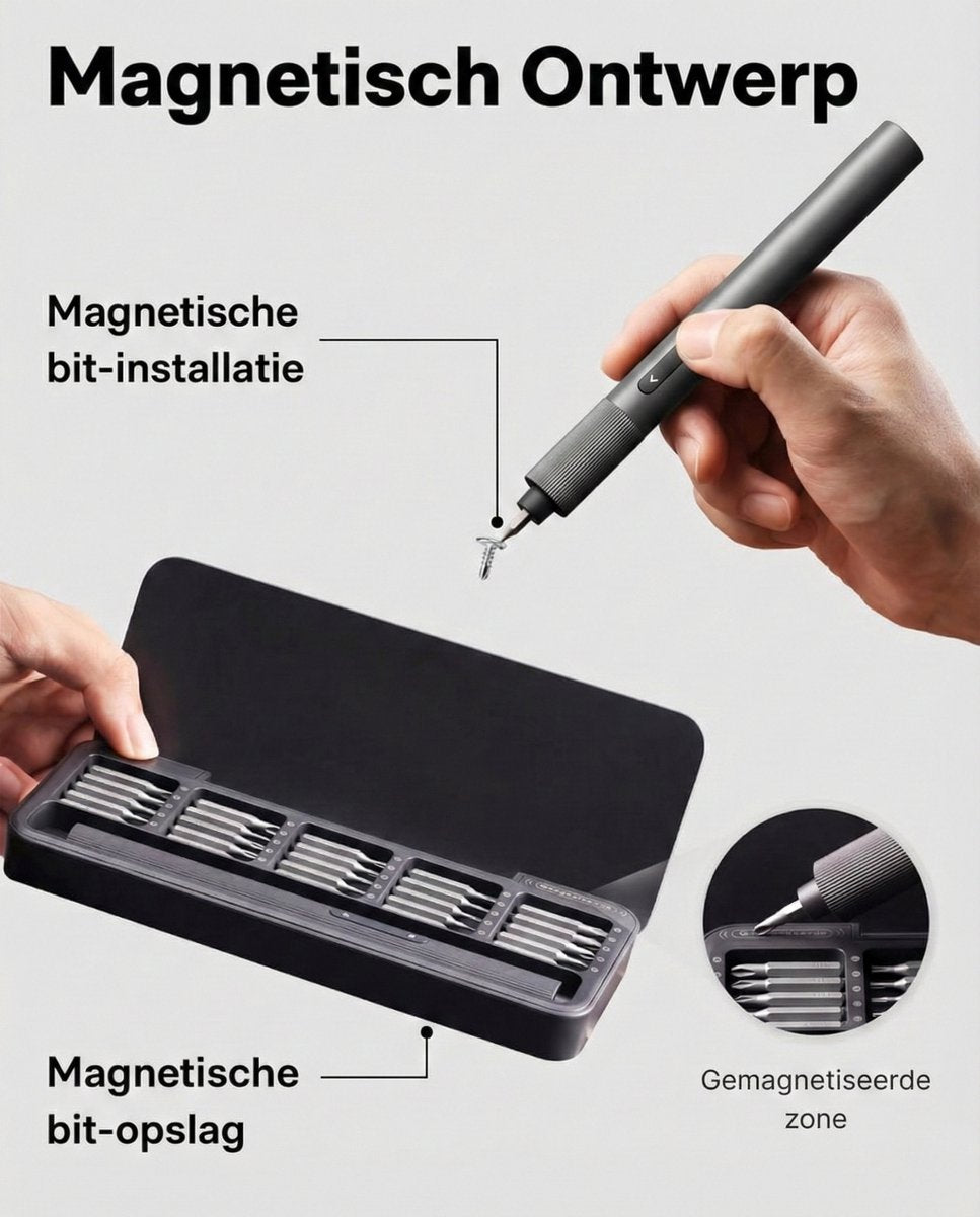 Pro - Elektrische Schroevendraaier Set
