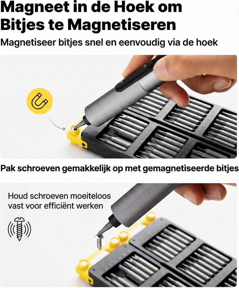 SNAPBLOQ - Elektrische Precisie Schroevendraaier Set
