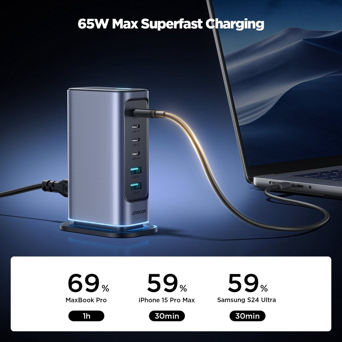 65W Fast Charger - Docking Station
