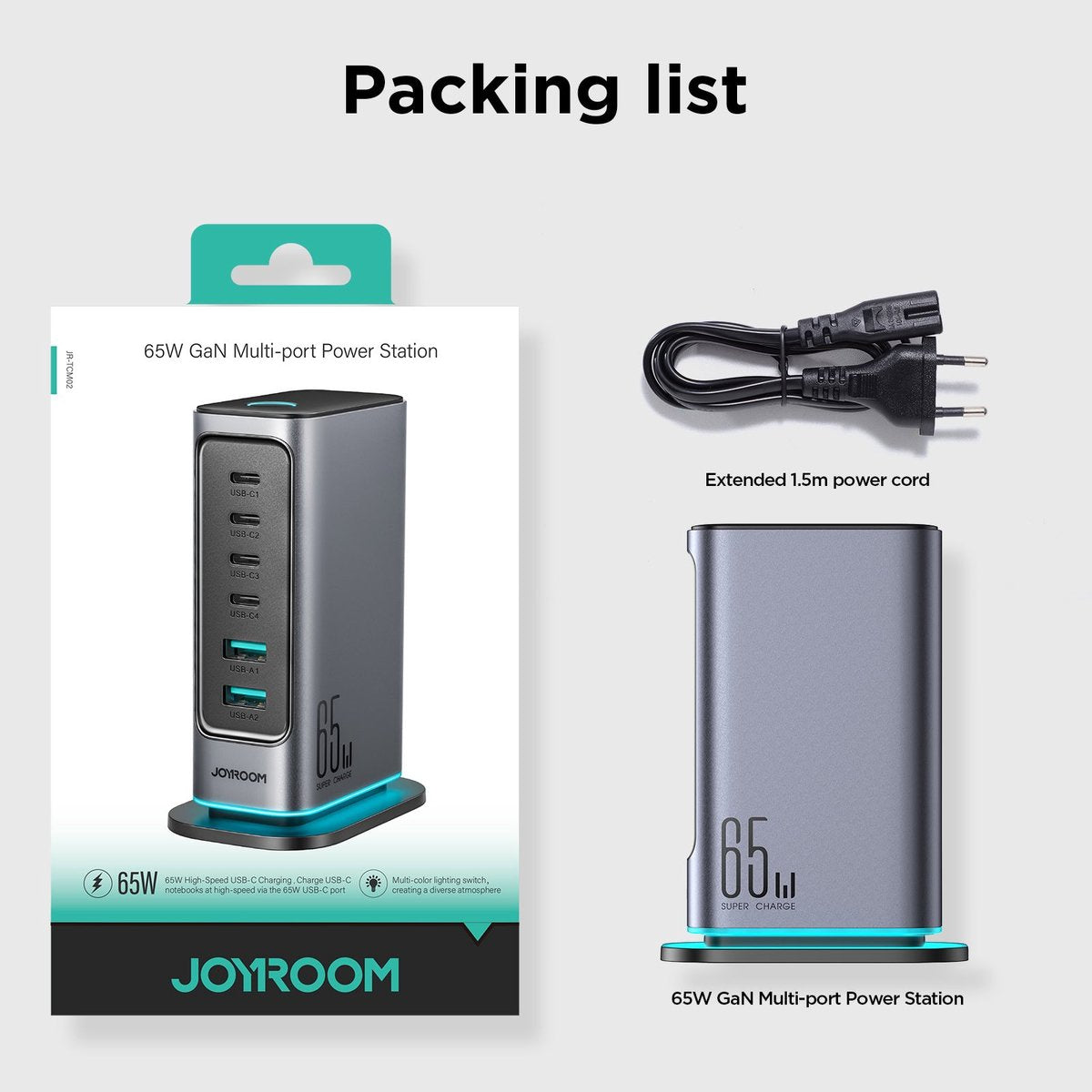 65W Fast Charger - Docking Station