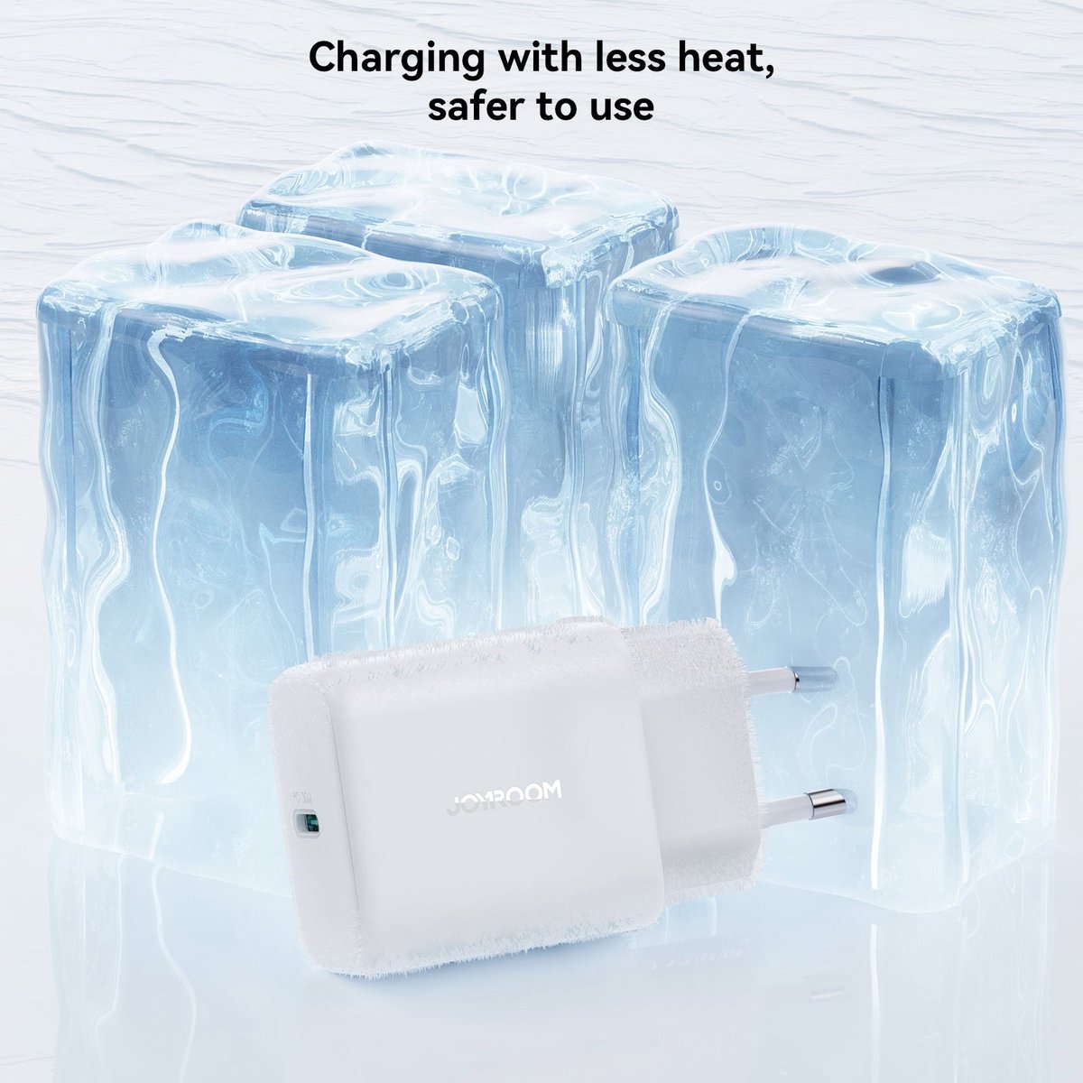 30W Oplader met 1 Meter USB C kabel - Snellader - Wit