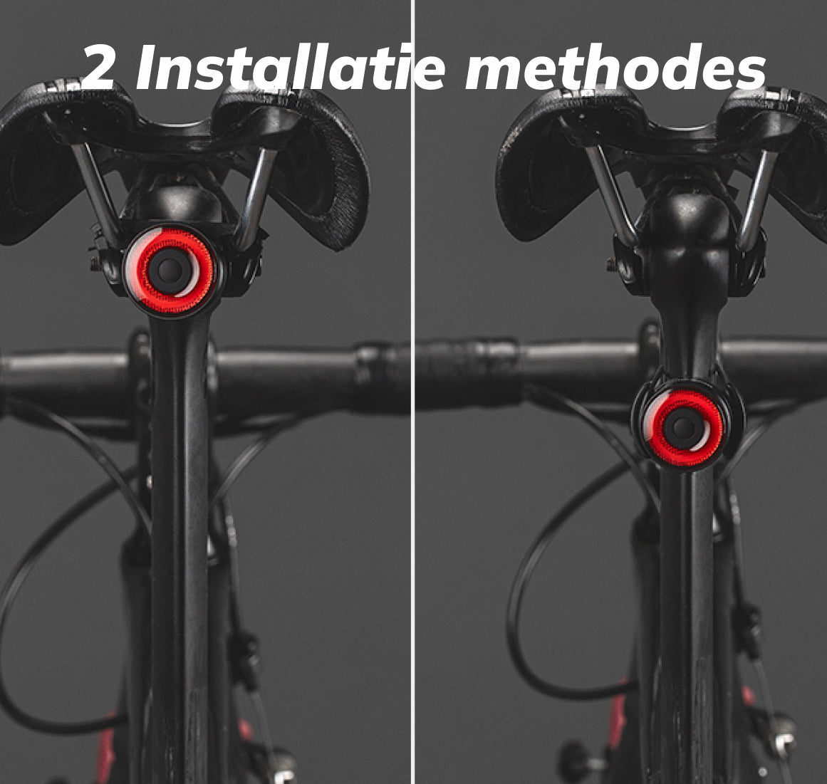Smart Bike Tail Light with Brake Sensor - 90 lumen - Rechargeable - IPX5 Water Resistant
