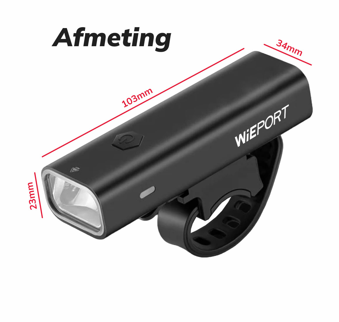 LED Fahrradlicht - 800 Lumen - Wiederaufladbar - IPX6 Wasserdicht