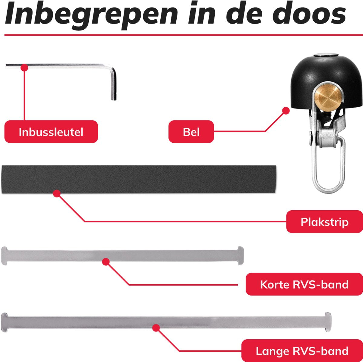 Classic fietsbel - Zwart