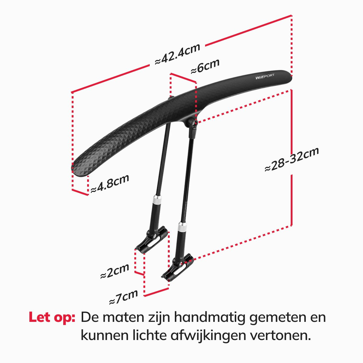 Spatbord Mountainbike & Racefiets tot 29 inch - Voorwiel en Achterwiel