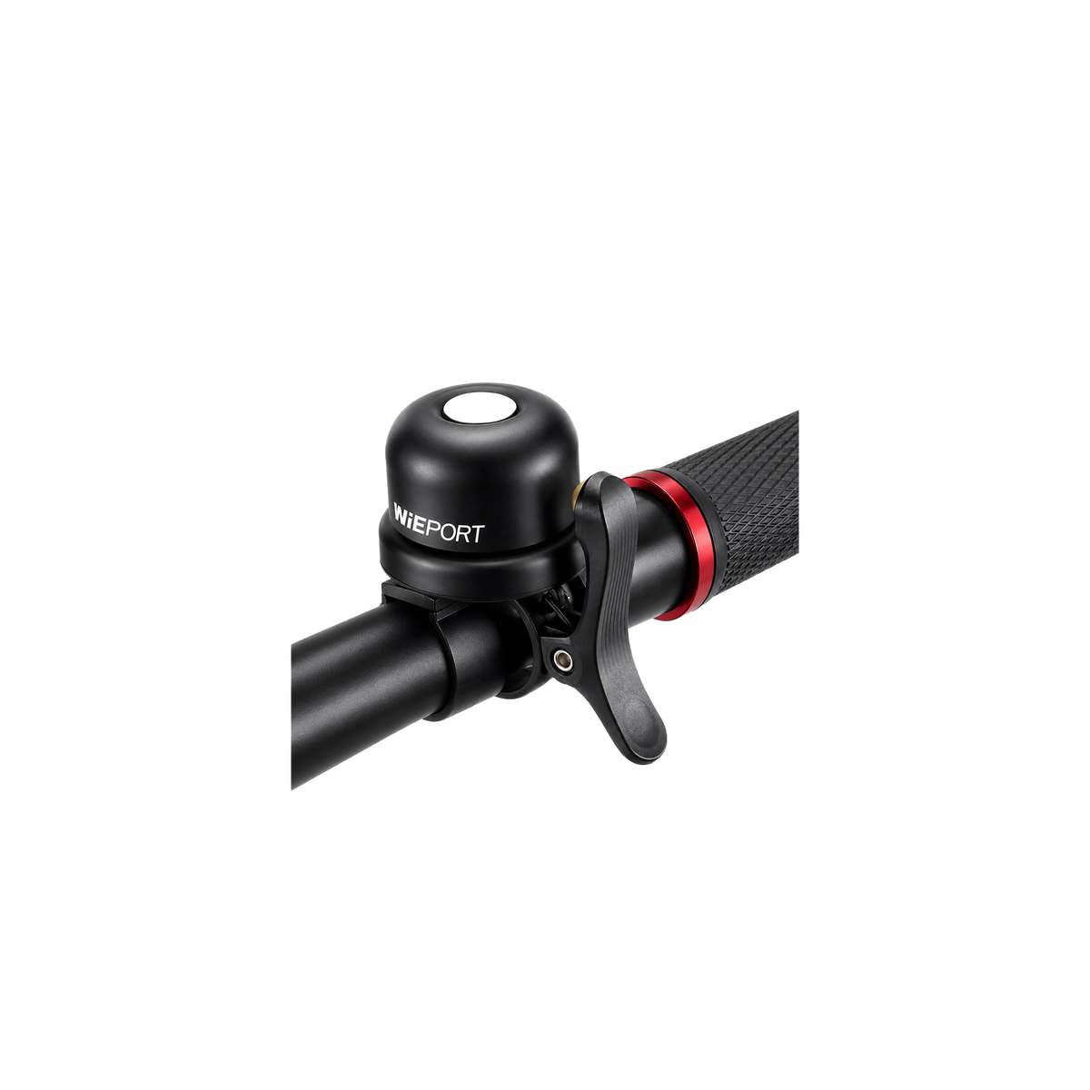Wieport Bike Bell with AirTag Holder - Universal and Waterproof - Black