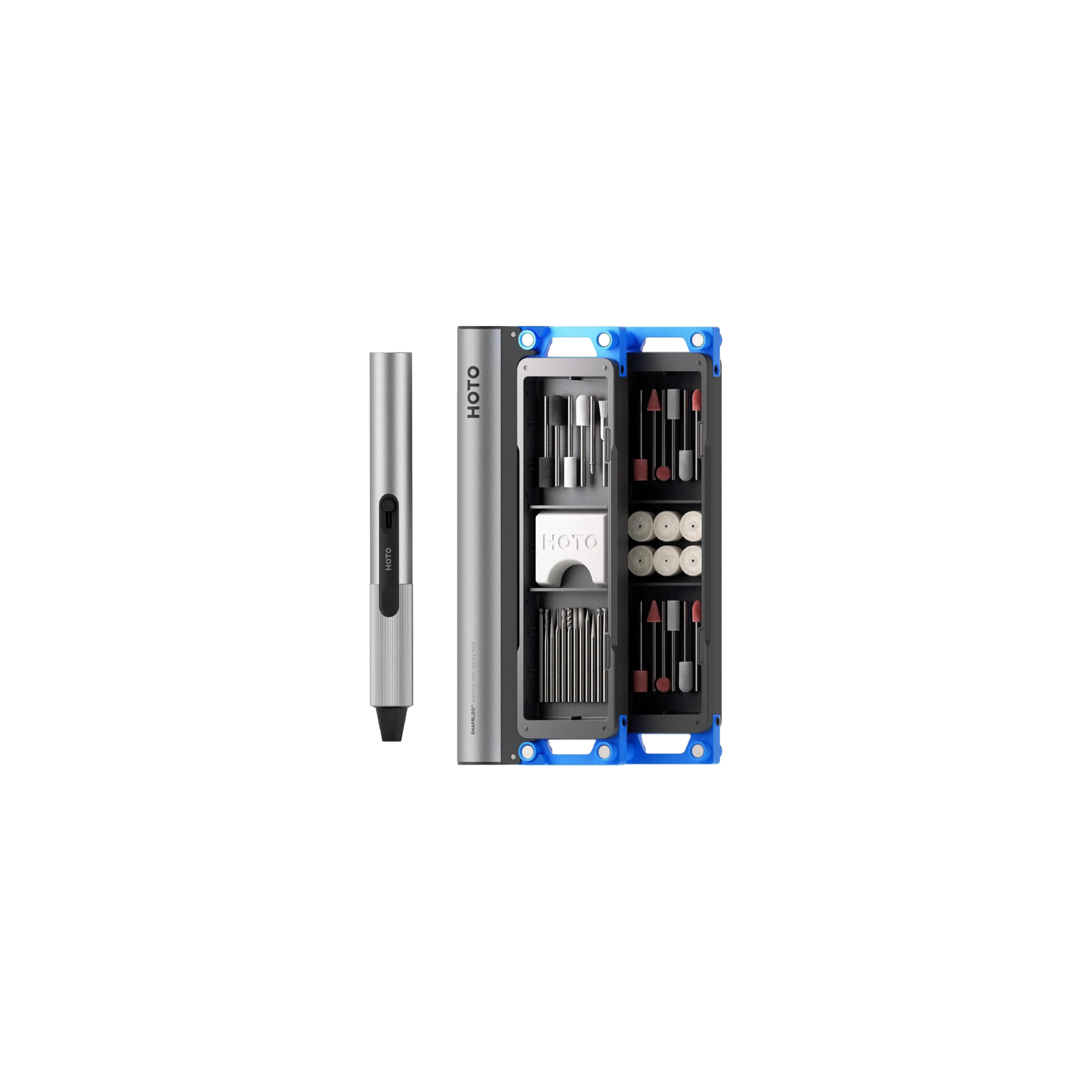 HOTO SnapBloq - Mini Roterende Tool - Graveerpen - 22.000 RPM - 38 Accessoires - Draadloos