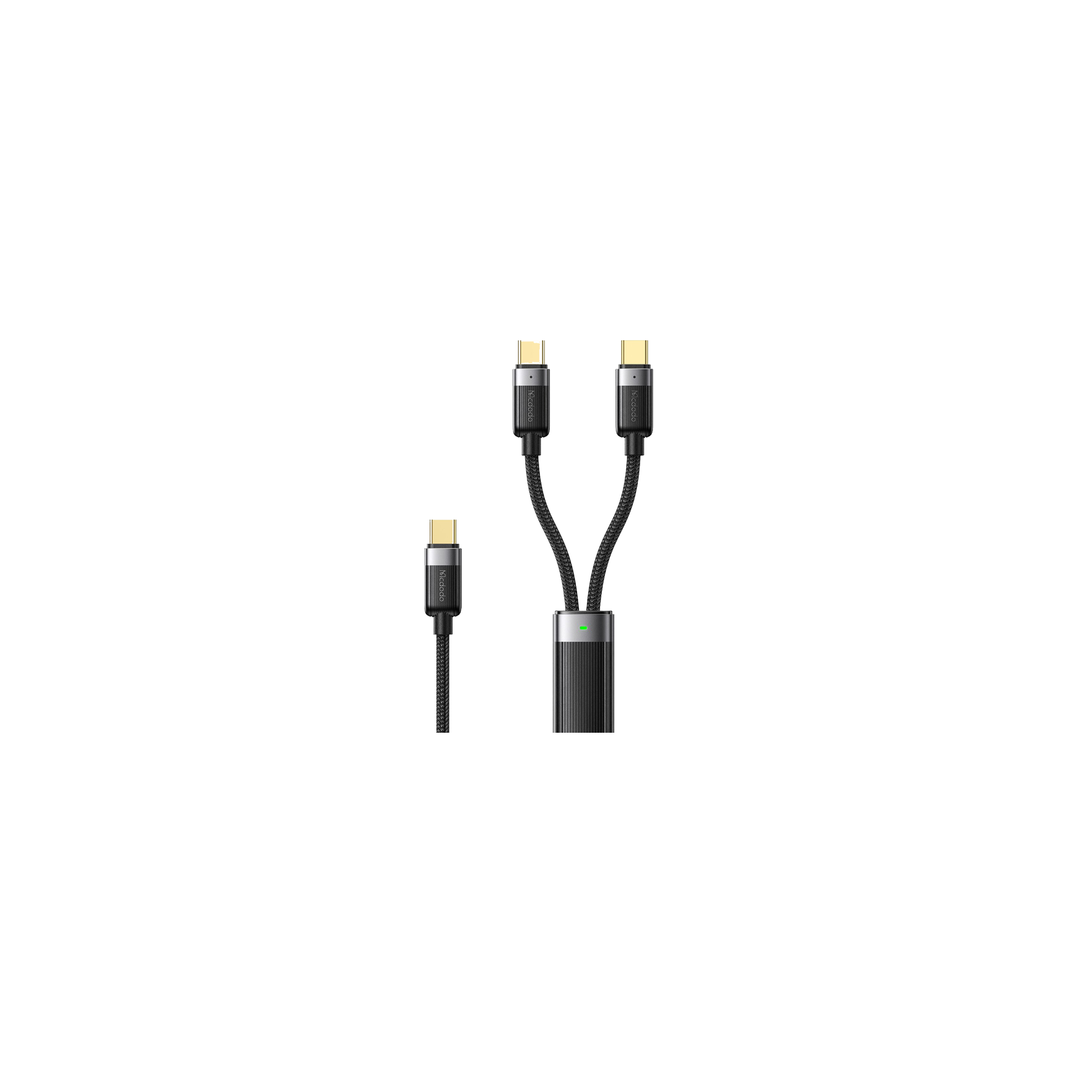 2in1 Magnetisch USB C naar USB C Kabel - Snellader 100W - 1.5 Meter