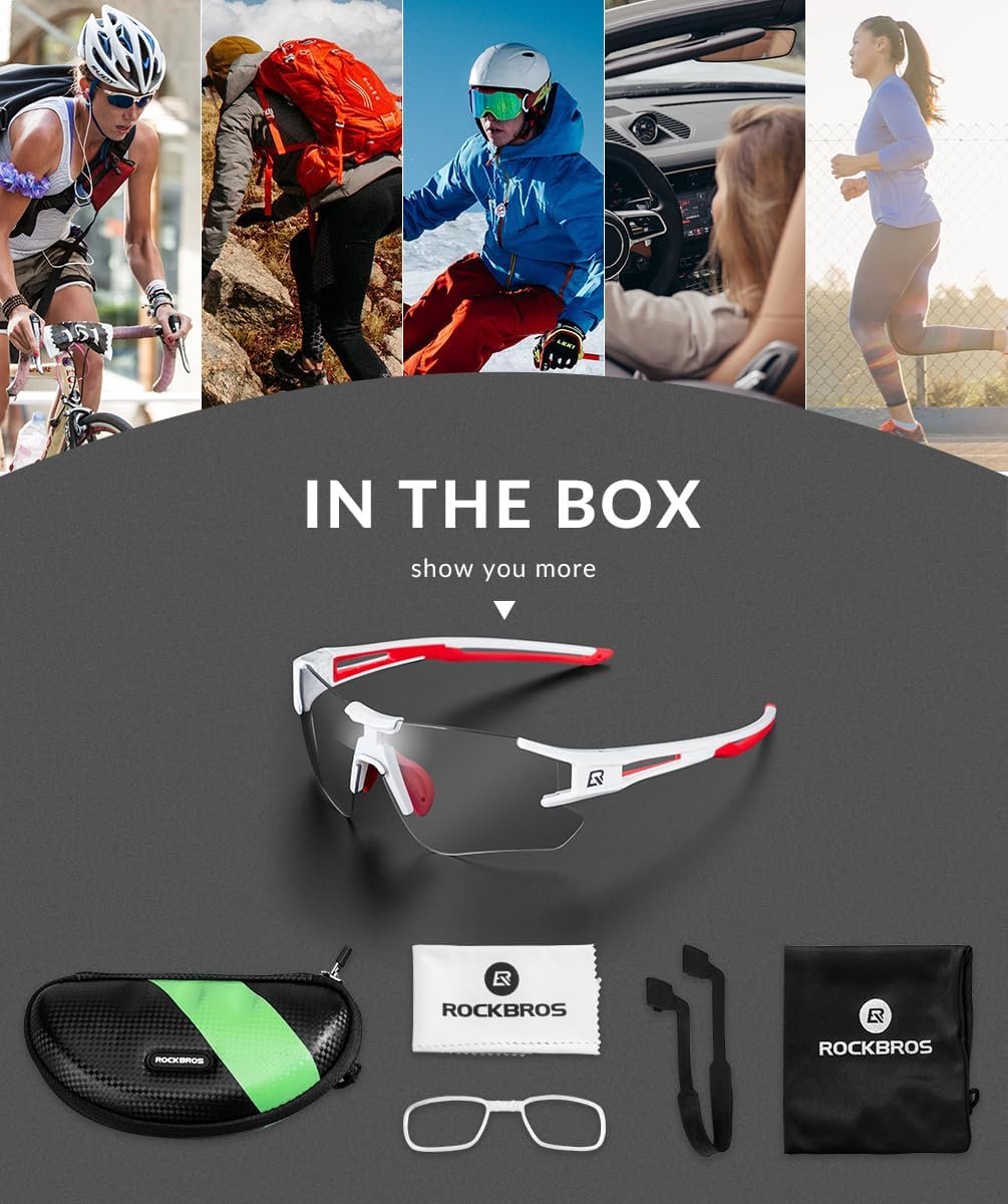 Bike glasses - White/Red