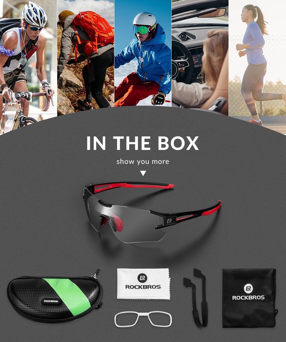 Bike glasses - Black/Red