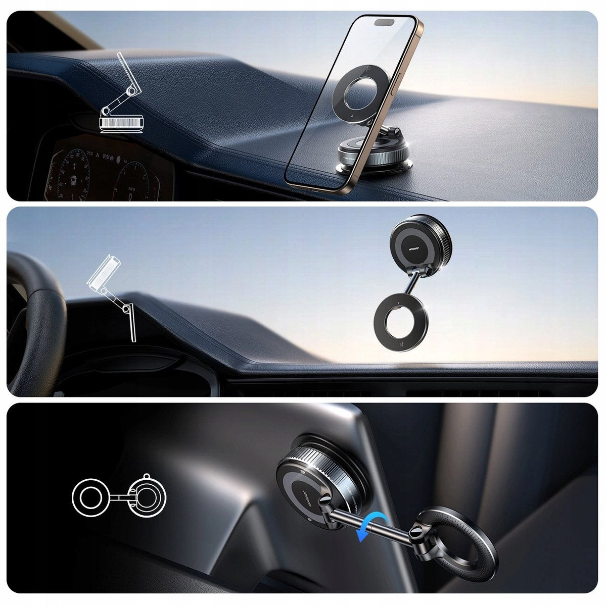 Dashboard & Windshield Phone Holder - Magsafe