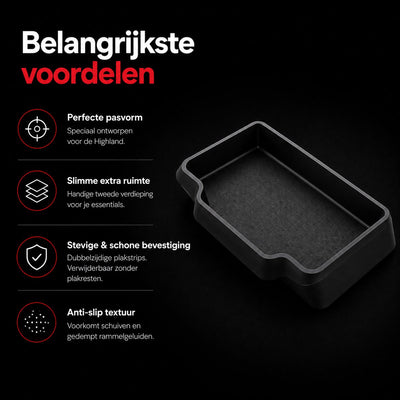 Wieport Sonnenbrillenhalter Organizer Modell 3 Highland (2024+) - Schwarz