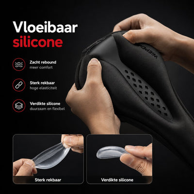 Wieport Zadelhoes Gel - MBT Racefiets - Memory Foam met Regenhoes