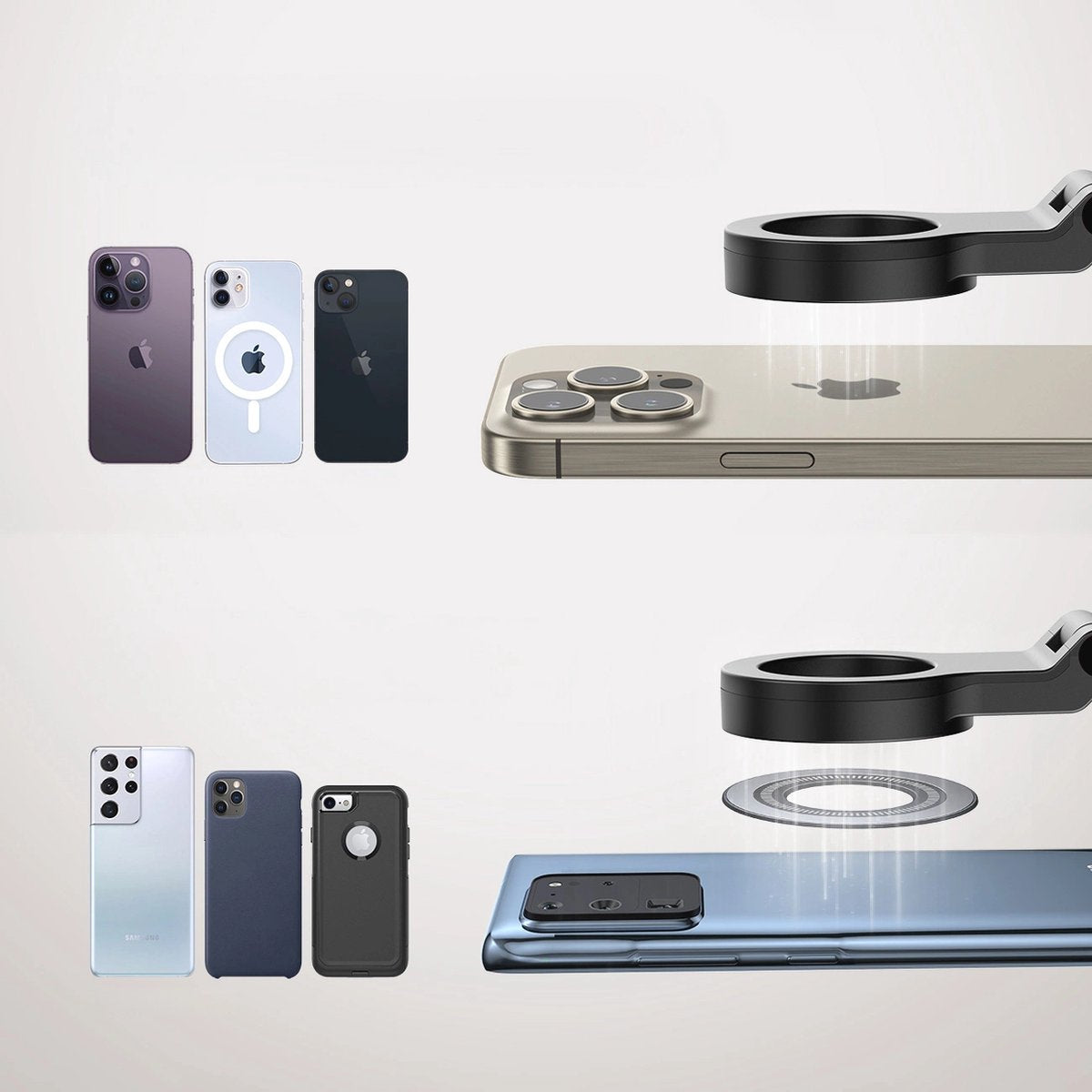 Joyroom Magnetische Telefoonhouder voor iPhone MagSafe - Zwart