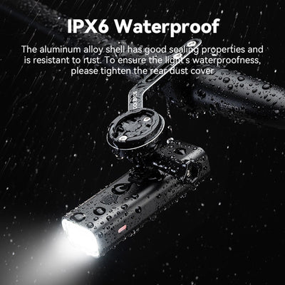 LED Voorlamp - Fietslamp - 1000 Lumen - Oplaadbaar - IPX6 Waterdicht