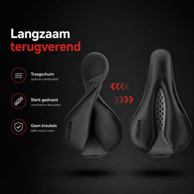 Wieport Zadelhoes Gel - MBT Racefiets - Memory Foam met Regenhoes