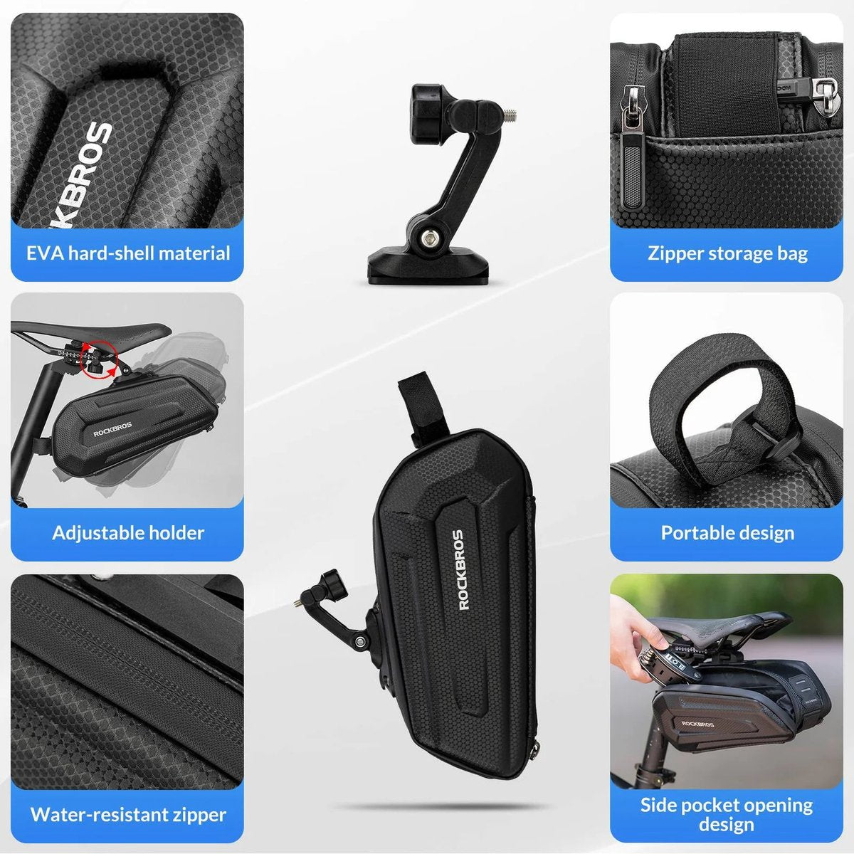 Bike Saddle Bag for Mountain & Racing Bikes - 1.8 Liter