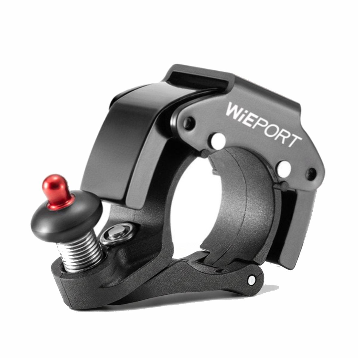 Wieport Compact Bicycle Bell - Loud & Clear Sound - Stainless Steel Aluminum - Black