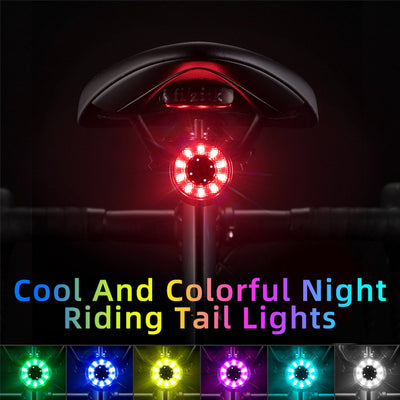 Smart Bike Tail Light with Brake Sensor - 300 lumen - Rechargeable - IPX5 Water Resistant