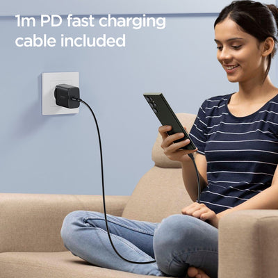 25W snellader met 1M USB-C-kabel