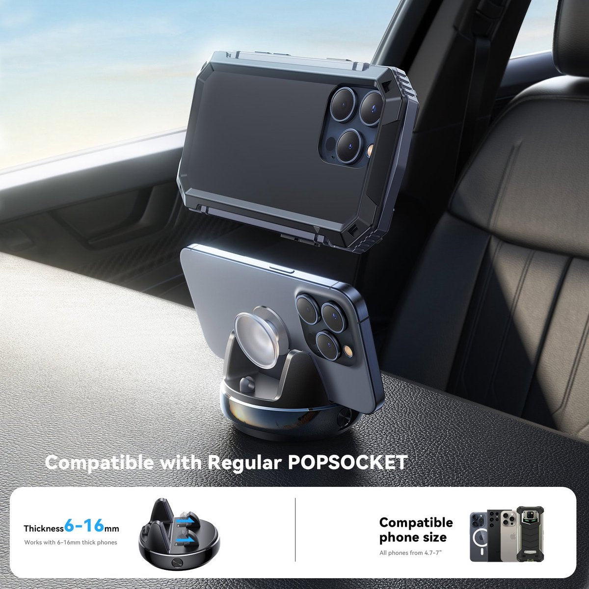 Dashboard Phone Holder 360° turnable