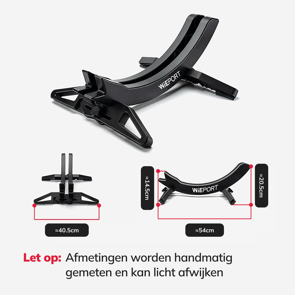 Wieport Fietsstandaard - Verstelbaar & Universeel voor Racefiets, MTB, Stadsfiets - Niet voor E-bikes