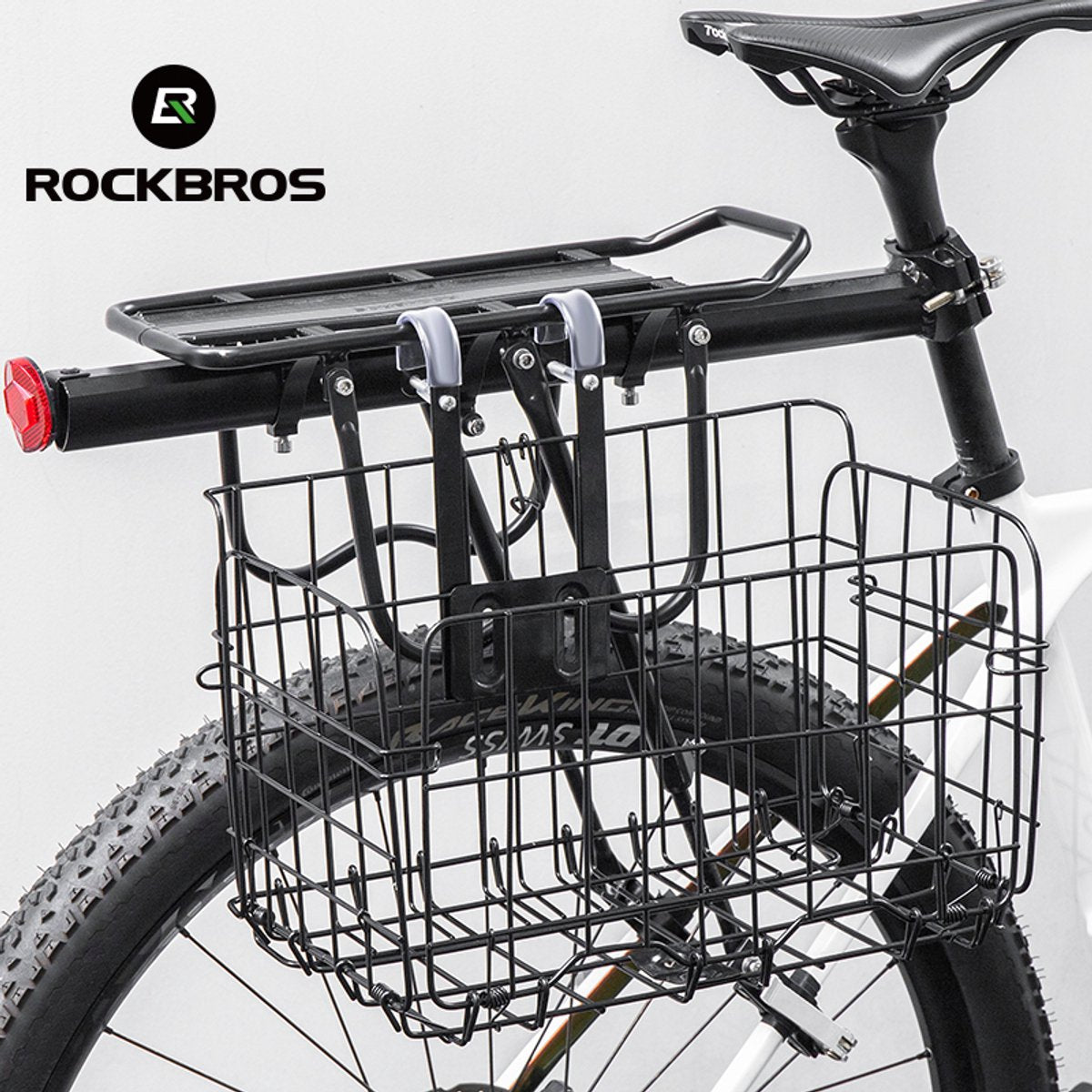 Foldable Bike Basket for Front and Back - Easy Removable