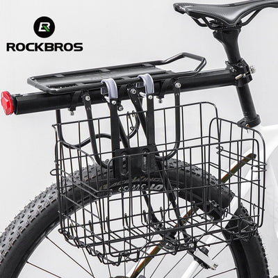 Foldable Bike Basket for Front and Back - Easy Removable