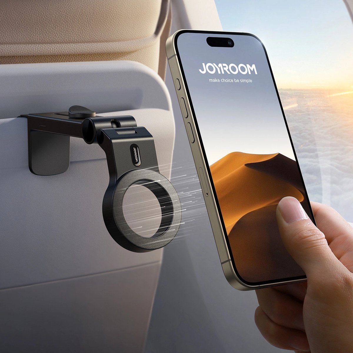 Joyroom Magnetische Telefoonhouder voor iPhone MagSafe - Zwart