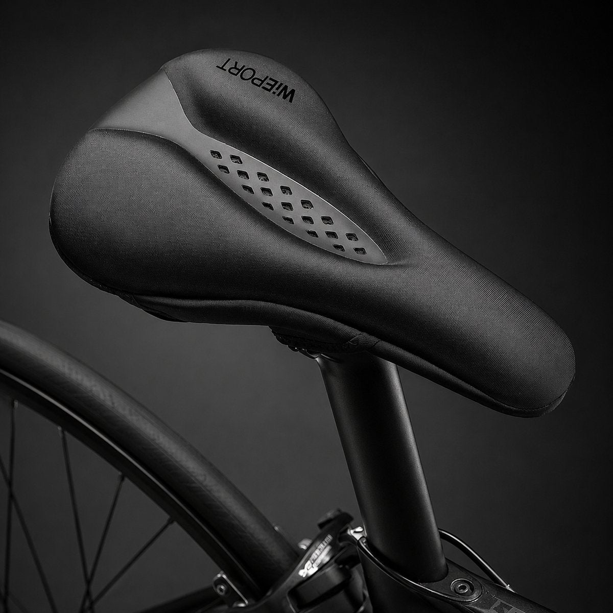 Wieport Zadelhoes Gel - MBT Racefiets - Memory Foam met Regenhoes