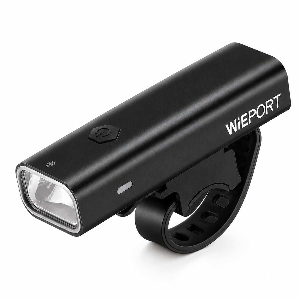 Wieport Bike Front Light - Rechargeable LED Bike Lamp 800 Lumen - Adjustable & Universal - Black