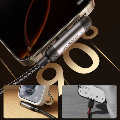 USB A naar Lightning Kabel - 90 graden
