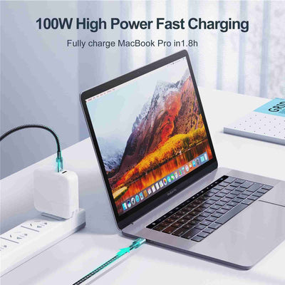 JOYROOM USB C naar USB C Kabel 1.2m 100W PD Zwart