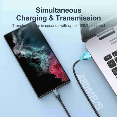 JOYROOM USB C naar USB C Kabel 1.2m 100W PD Zwart