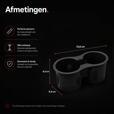 Wieport Silikon Becherhalter für Tesla Model 3 2024+ - Waschbar - Schwarz