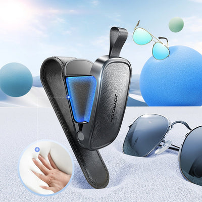 Joyroom Zonnebrilhouder voor Auto - Magnetische Clip - Zwart