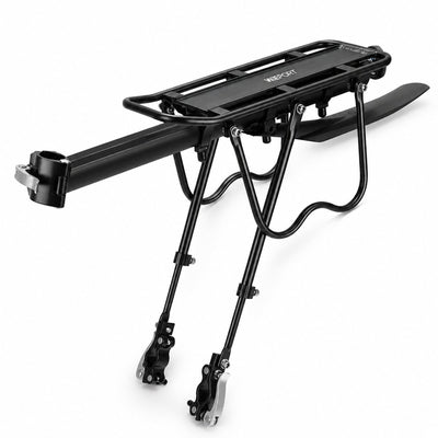 Wieport Fietsbagagedrager Mountainbike 24-29 inch - Zwart met Spatbord en Reflector