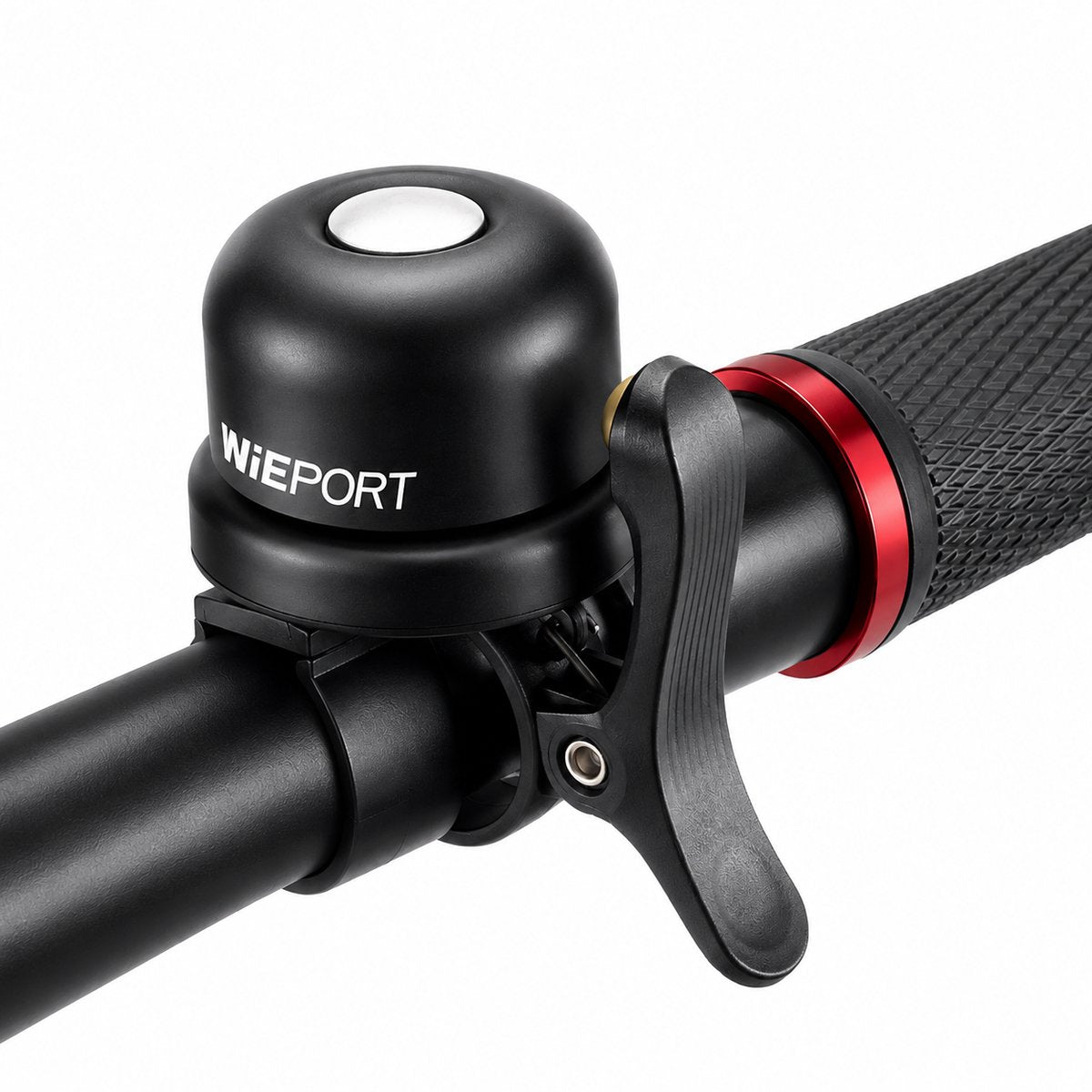 Wieport Fietsbel met AirTag Houder - Universeel en Waterdicht - Zwart