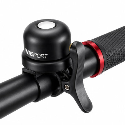 Wieport Fietsbel met AirTag Houder - Universeel en Waterdicht - Zwart