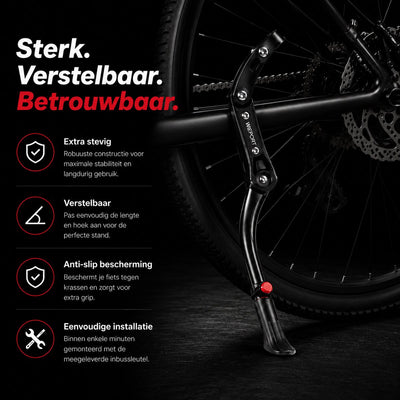 Wieport Bicycle Stand 24 to 29 Inch - Aluminum - Adjustable - Black