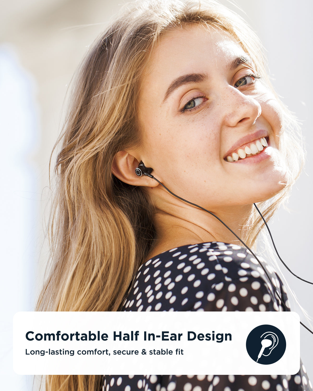 Wired USB C earphones with Built-in Mic